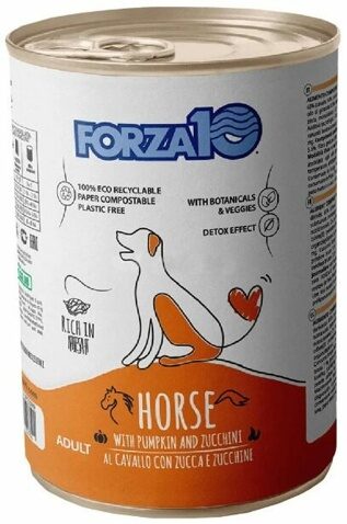 FORZA10 Maintenance Adult Dog CAVALLO Con ZUCCA влажный корм для взрослых чувствительных собак КОНИНА / ТЫКВА / ЦУКИНИ (400гр х 1шт)