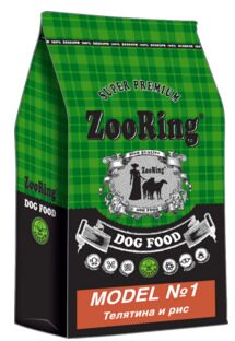 ZOORING Dog MODEL №1 Light Veal сухой корм для пожилых и взрослых собак Средних и Крупных пород с лишним весом Низкокалорийный ТЕЛЯТИНА / РИС (10кг)