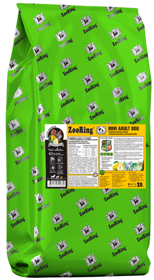 ZOORING Adult MINI  Dog TURKEY сухой корм для взрослых собак Мелких пород с хондроитином / глюкозамином ИНДЕЙКА / РИС / ГРУША (20кг)
